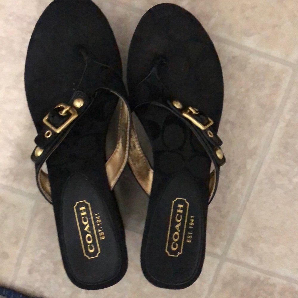 Coach High Heel Flip Flops